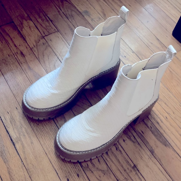 NWOT platform Chelsea python ankle boot - Picture 10 of 16